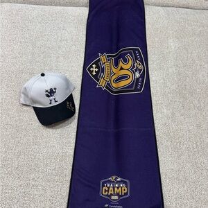 Baltimore Ravens 2025 Training Camp Purple Banner And Hat